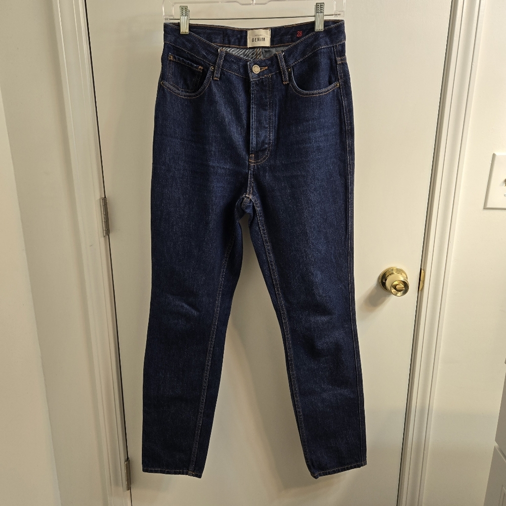 Sezane Dark Indigo Jeans, Size 28